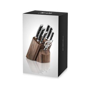 Cangshan TS Series Swedish 14C28N Steel Forged 8-Pcs Knife Block Set WALNUT-NEW